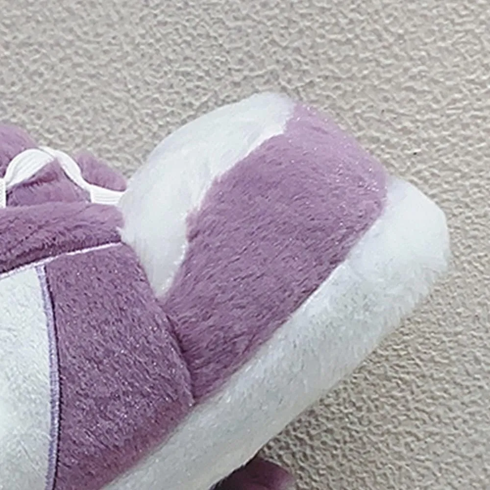 LAPRBY Sneaker Slippers Non Slip Sole Indoor House Plush Slippers Unisex Indoor Floor Cotton Shoes