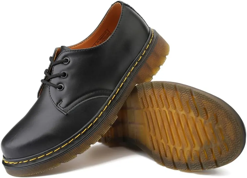 LEADER SHOW ® Men's Casual Loafer Business Shoes Lace Up Flats Dress Oxfords