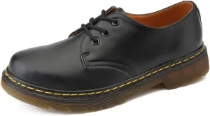 LEADER SHOW ® Men's Casual Loafer Business Shoes Lace Up Flats Dress Oxfords