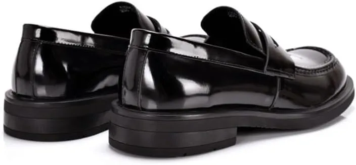 Leather Casual Sneakers for Mens Formal Slip On Penny Loafer Shoes Summer Breathable Driving Shoes