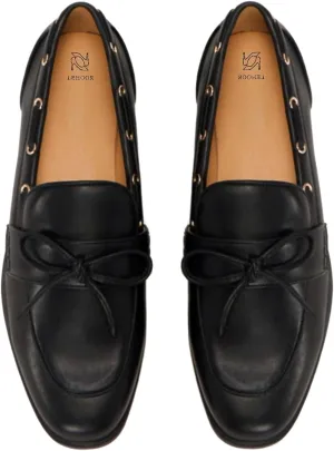 LEHOOR Women Square Closed Toe Flats Bow Slip On Flat Penny Loafer Matte Knotted Flat Shoes Comfort Two-Tone Oxford Loafers Office Ladies Work Daily Bass Coach Loafers Driver Club Spring 4-11 M US