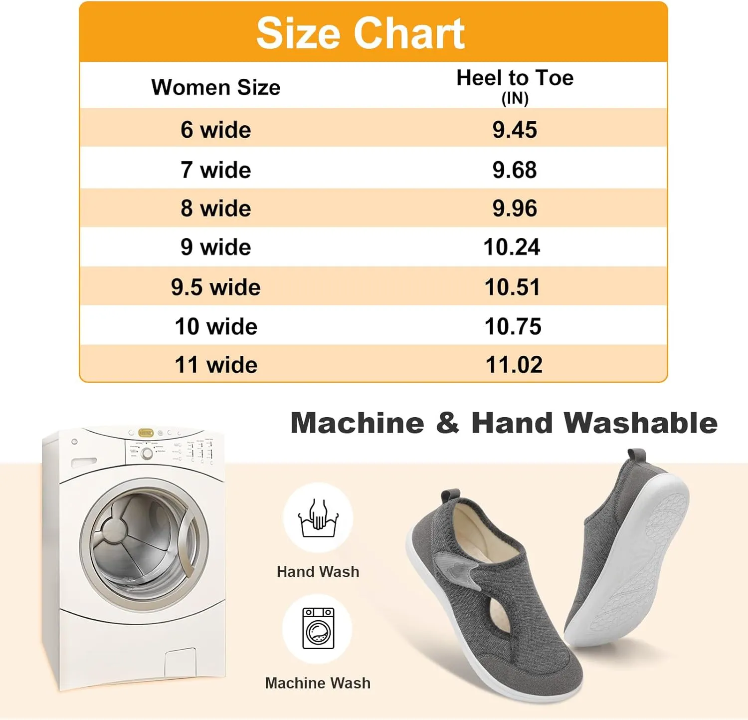LeIsfIt Womens Slippers Wide Diabetic Shoes Adjustable Arthritis Edema House Shoes Indoor Outdoor Slippers