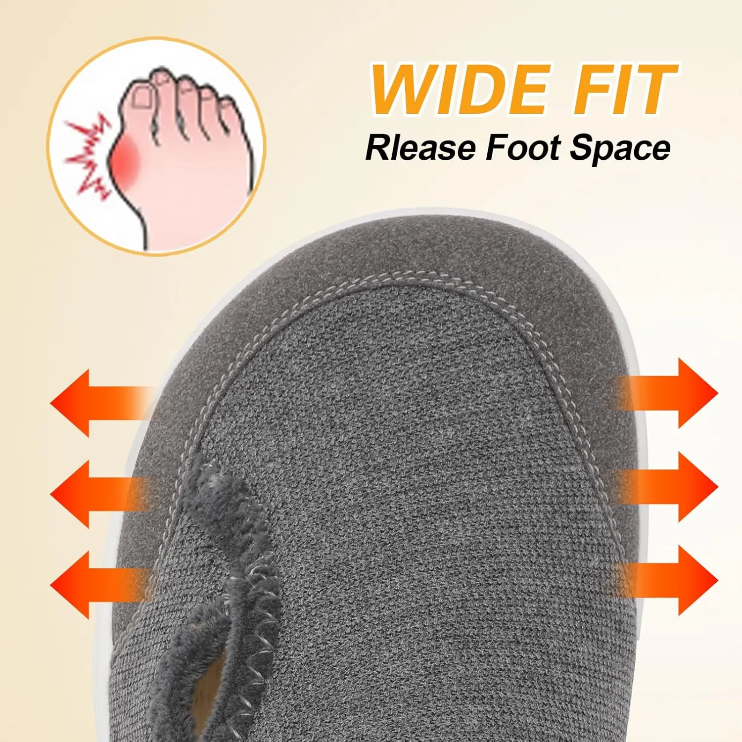 LeIsfIt Womens Slippers Wide Diabetic Shoes Adjustable Arthritis Edema House Shoes Indoor Outdoor Slippers