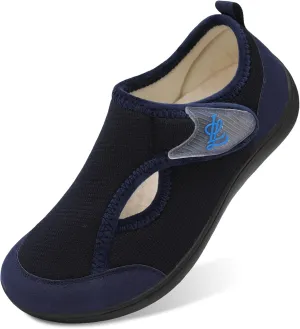 LeIsfIt Womens Slippers Wide Diabetic Shoes Adjustable Arthritis Edema House Shoes Indoor Outdoor Slippers