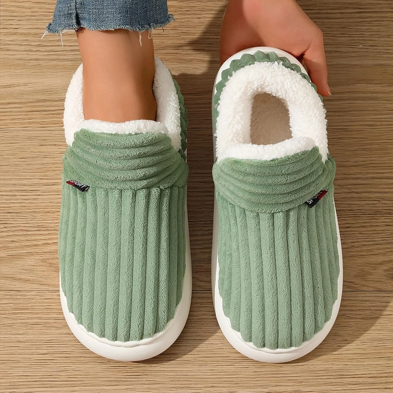 LELEBEAR Pluffi Cozy Stylish Slipper, Pluffi Slipper Booties, Winter Fuzzy Warm Lining Slippers for Women and Men