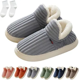LELEBEAR Pluffi Slipper Booties Women, Pluffi The Cozy Stylish Slipper, Winter Cozy Warm Plush Lining Slippers