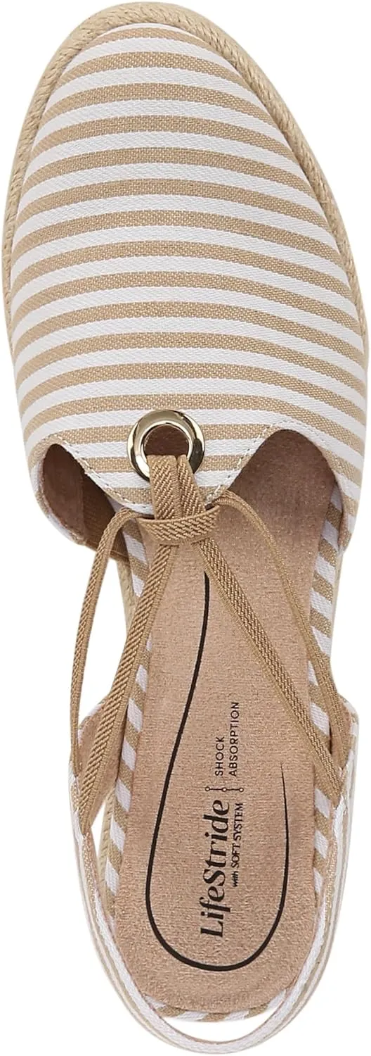 LifeStride Women's Kennedy Espadrille Wedge Sandal