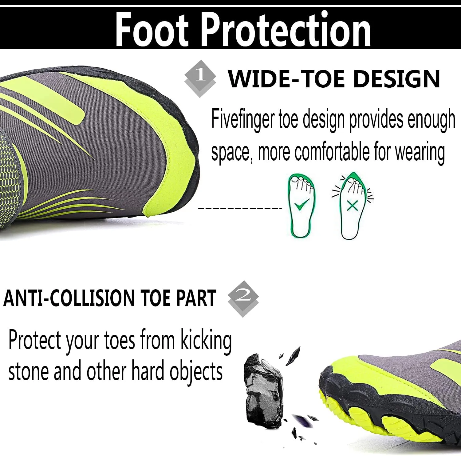 Lightweight Comfortable Water Shoes for Men Women Barefoot Quick Dry Aqua Shoes Outdoor Beach Shoes for Diving Walking Boating Swimming Surfing Yoga