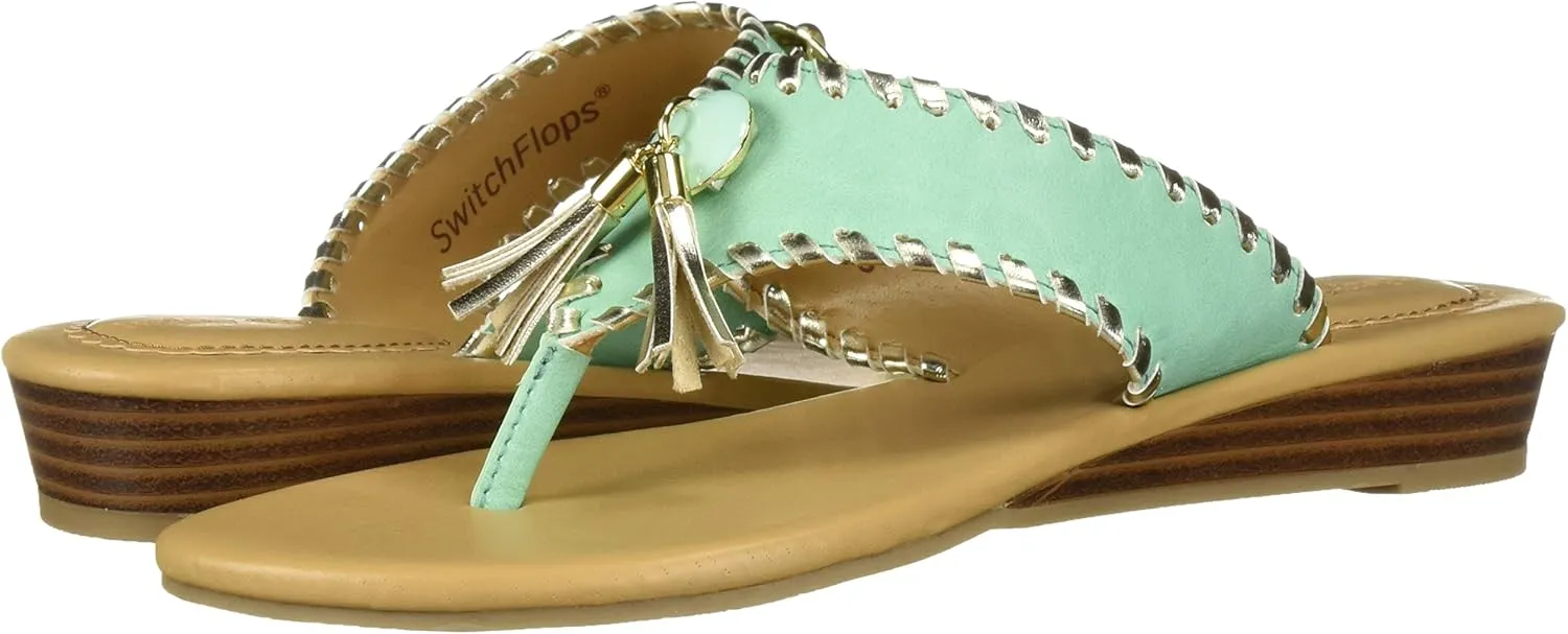 LINDSAY PHILLIPS Women's Thong Wedge Sandal