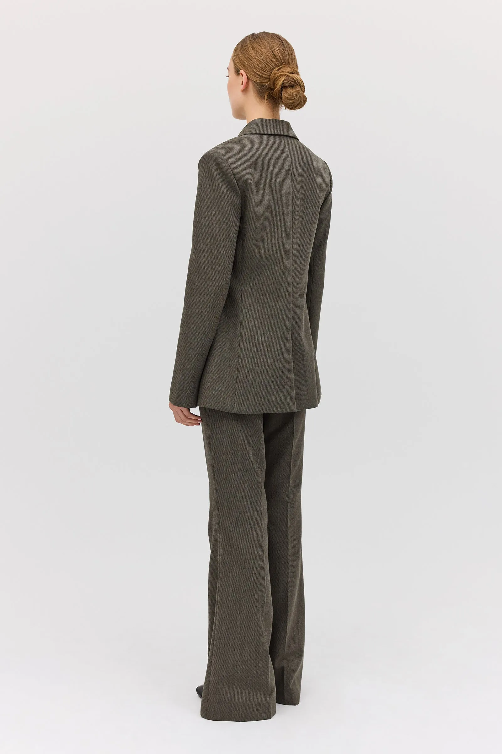 LIQUORICE WOOL INTERLUDE JACKET