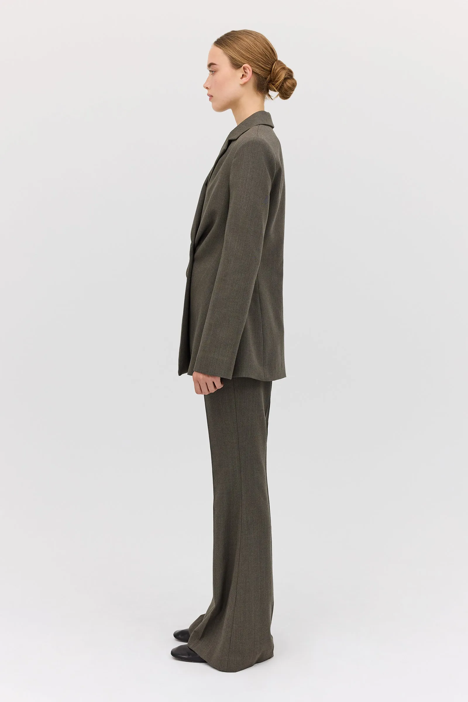 LIQUORICE WOOL INTERLUDE JACKET