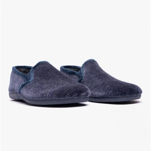Lotus SHELDON Mens Full Slippers Navy