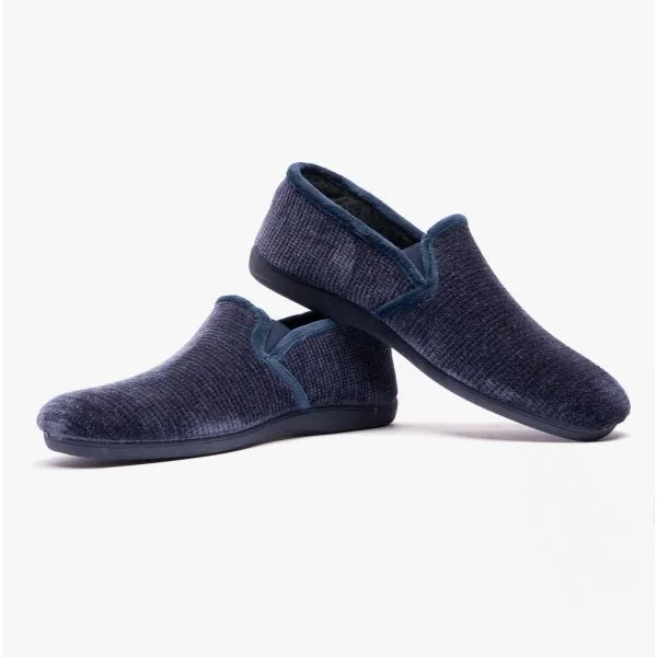 Lotus SHELDON Mens Full Slippers Navy