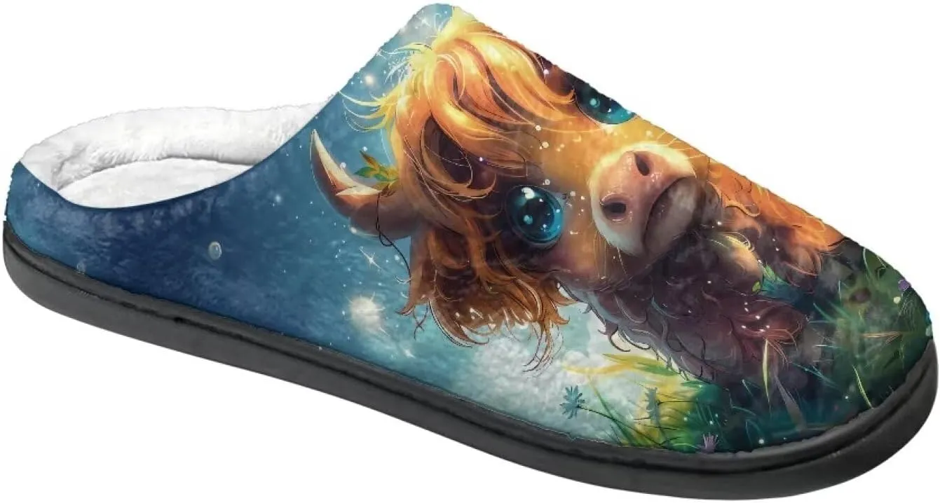 Lotusorchid House Slipper for Women Memory Foam, Non-Slip Scuff Slipper Slip On Clog Slipper Warm Cozy Bedroom Slipper Soft Sleep Slipper with Rubble Sole