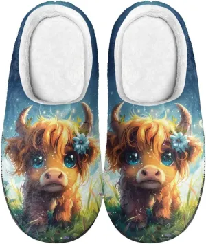 Lotusorchid House Slipper for Women Memory Foam, Non-Slip Scuff Slipper Slip On Clog Slipper Warm Cozy Bedroom Slipper Soft Sleep Slipper with Rubble Sole