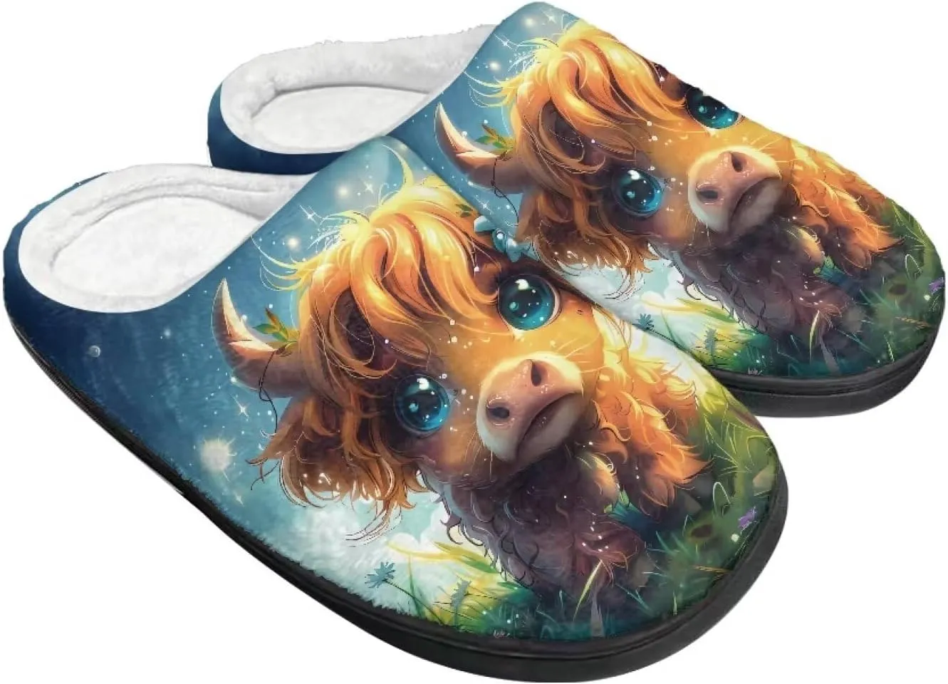 Lotusorchid House Slipper for Women Memory Foam, Non-Slip Scuff Slipper Slip On Clog Slipper Warm Cozy Bedroom Slipper Soft Sleep Slipper with Rubble Sole