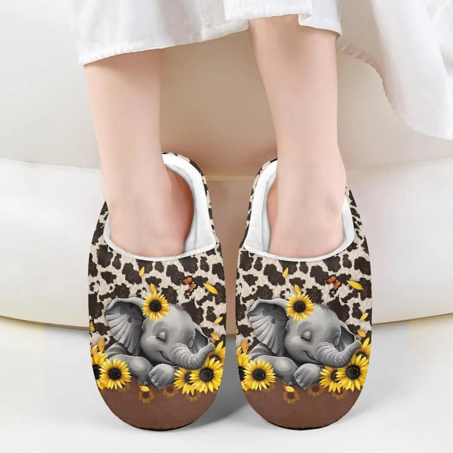 Lotusorchid Sleep Slipper for Kids, Warm Cozy Girls Bedroom Slipper Memory Foam House Slipper for Boys, Non Slip House Shoes Indoor Outdoor