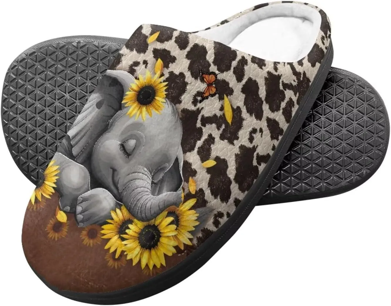 Lotusorchid Sleep Slipper for Kids, Warm Cozy Girls Bedroom Slipper Memory Foam House Slipper for Boys, Non Slip House Shoes Indoor Outdoor