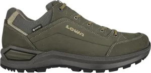 LOWA Men's Renegade EVO GTX LO Low Hiking Shoe - Black, Size 8, Olive Beige, 12