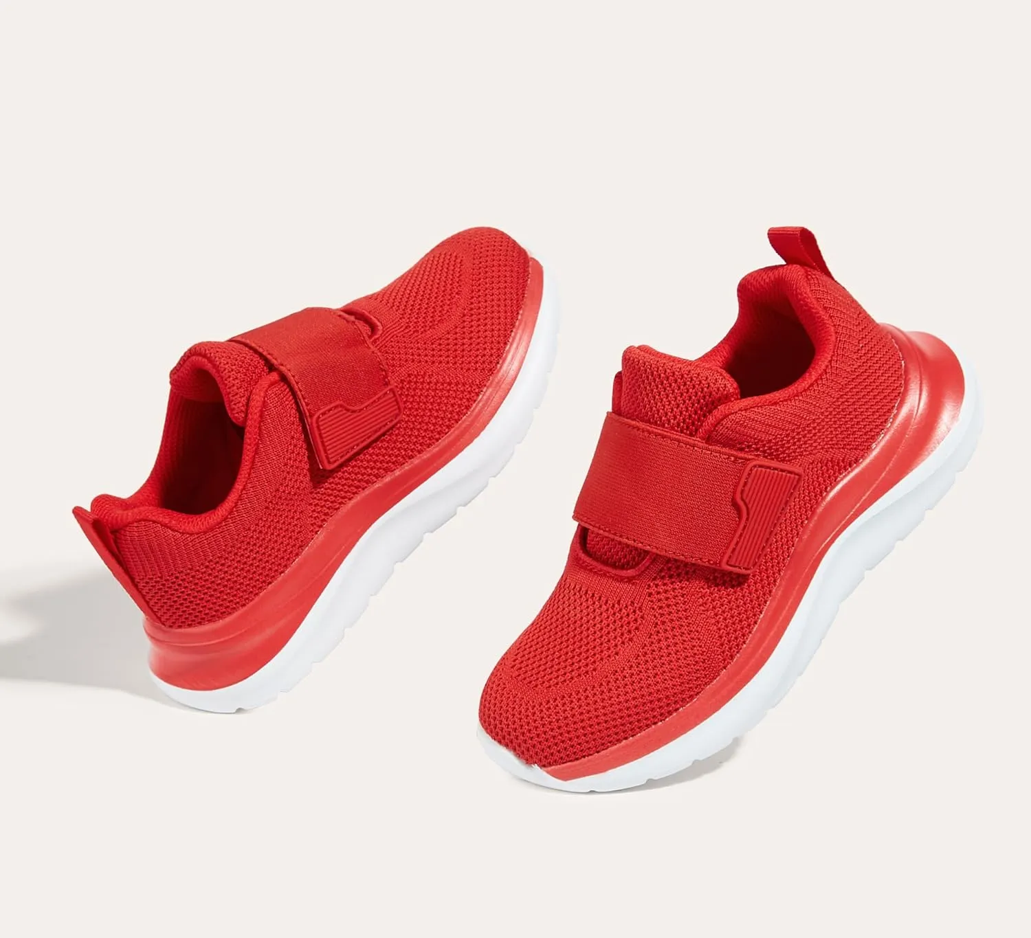 LUCKY STEP Boys Girls Tennis Shoes Kids Unisex Walking Running School Athletic Hook and Loops Strap Breathable for Toddler/Little Kid/Big Kid