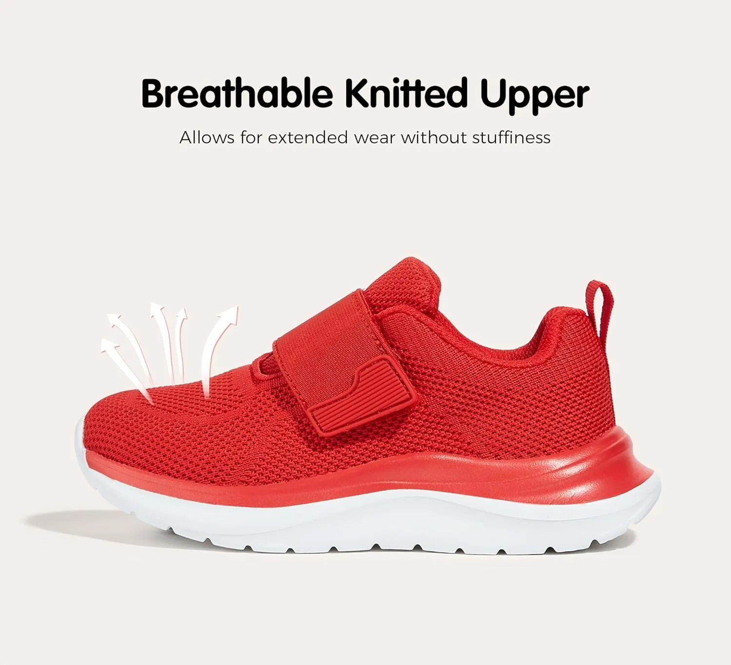 LUCKY STEP Boys Girls Tennis Shoes Kids Unisex Walking Running School Athletic Hook and Loops Strap Breathable for Toddler/Little Kid/Big Kid