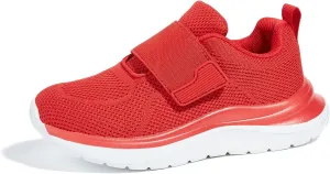 LUCKY STEP Boys Girls Tennis Shoes Kids Unisex Walking Running School Athletic Hook and Loops Strap Breathable for Toddler/Little Kid/Big Kid