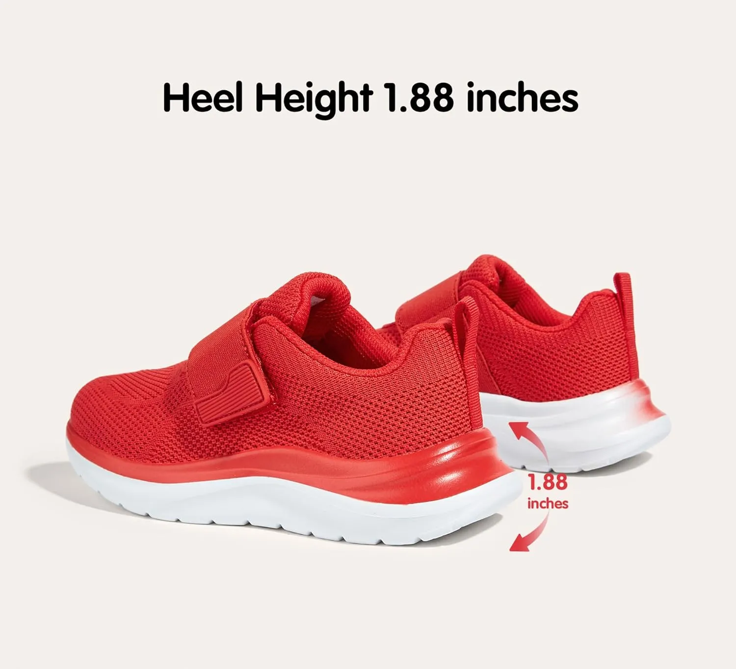 LUCKY STEP Boys Girls Tennis Shoes Kids Unisex Walking Running School Athletic Hook and Loops Strap Breathable for Toddler/Little Kid/Big Kid