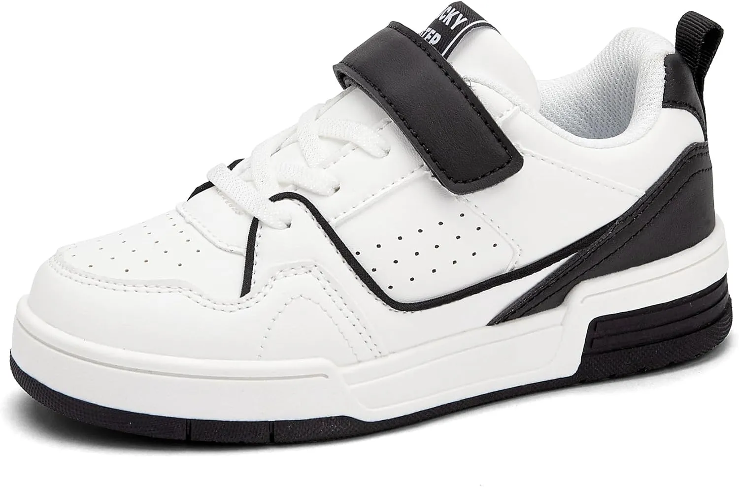 LUCKY STEP Kid's Slip On Sneaker Comfort Casual Running Tennis School Low Top Sneaker Strap Athletic Walking Shoes for Children/Boys/Girls