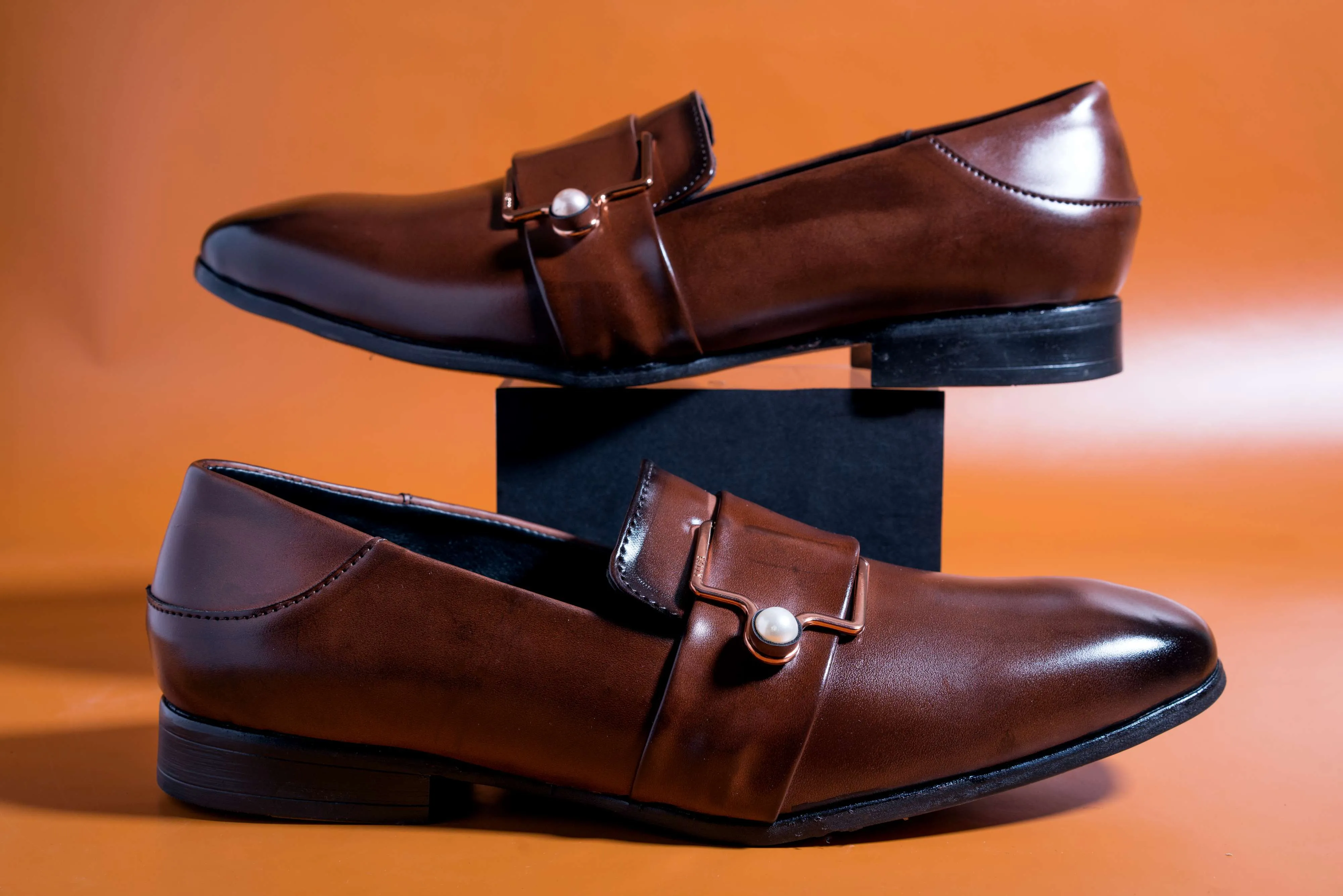 Luxury Design Brown Party Wear Premium Quality Loafer For Men-JonasParamount