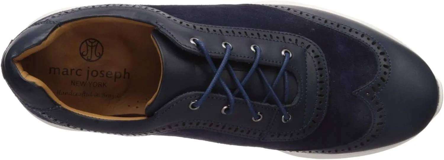 Marc Joseph New York Men's Leather Extra Lightweight Technology Fashion Wingtip Sneaker