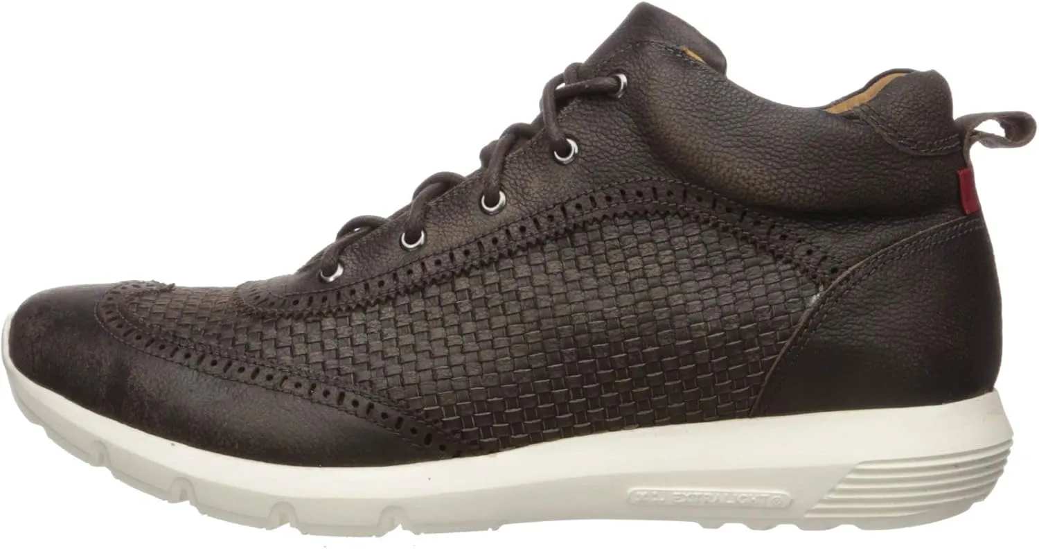 MARC JOSEPH NEW YORK Men's Leather Extra Lightweight Woven Ankle Boot Wingtip