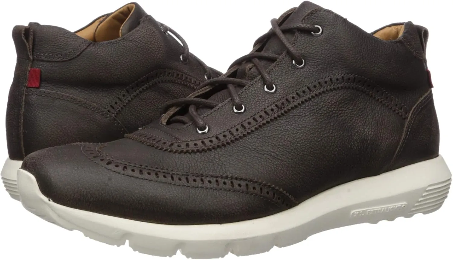 MARC JOSEPH NEW YORK Men's Leather Extra Lightweight Woven Ankle Boot Wingtip