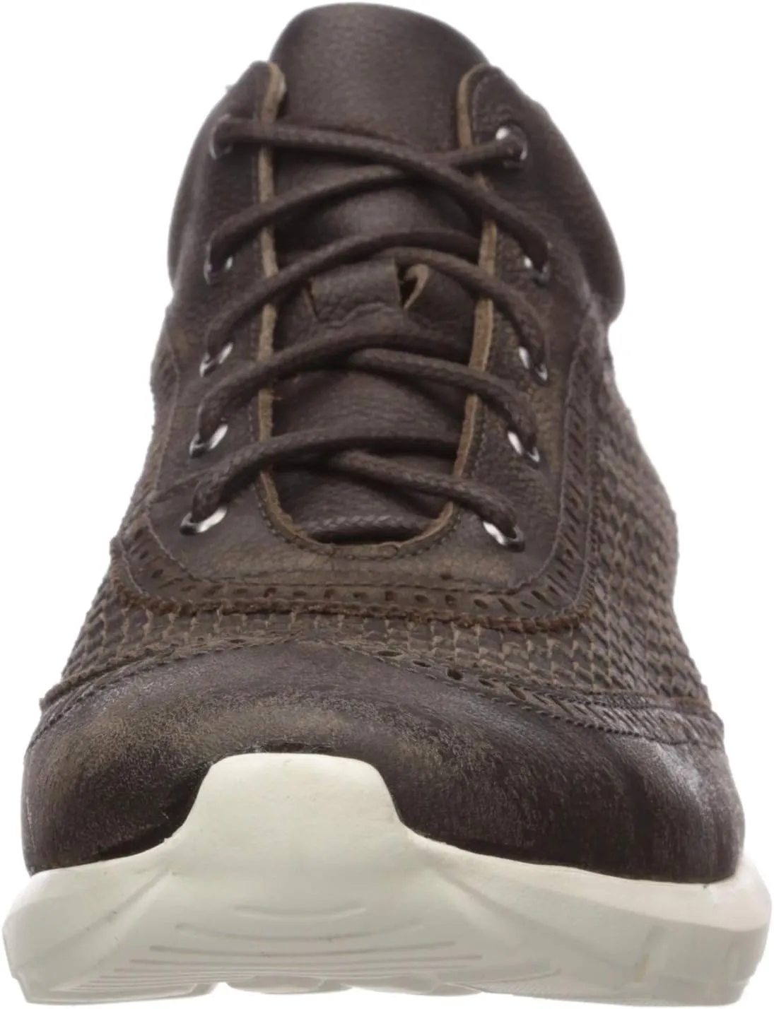 MARC JOSEPH NEW YORK Men's Leather Extra Lightweight Woven Ankle Boot Wingtip
