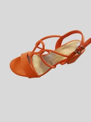 Marco Tozzi Orange Block Heeled Sandal