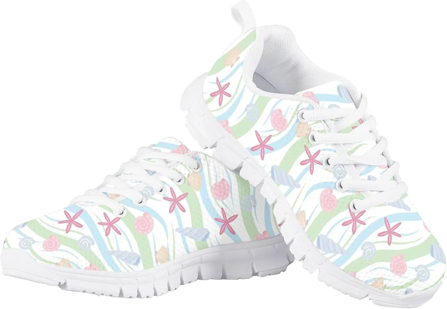 MARSVOVO Boys Girls Walking Shoes Non Slip Flexible Athletic Lightweight Breathable Printed Sneakers for Kids Most Comfortable Classic Printed Casual Fashion Non Slip Sport Kids Running Shoes