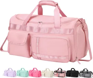 MAXTOP Travel Duffle Bag for Women Carry On Tote Weekender Overnight Bag Large Capacity Duffel Bag With Shoe Compartment,Gym Tote Bag with Dry and Wet Separation