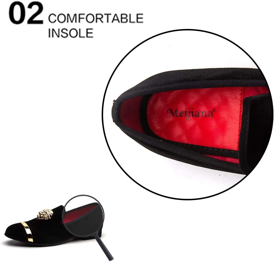 Meijiana Men Loafers Men Luxury Wedding Dress Shoes Fashion Party Shoes for Men