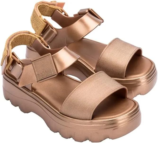 Melissa Kick Off Platform Sandals for Women - Super Soft and Flexible Vegan Chunky Platform Sandal with Adjustable Straps and Open Toe Design
