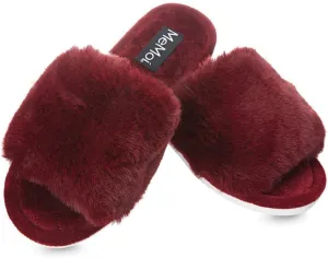 MeMoi The Bette Plush Open-Toe Slipper