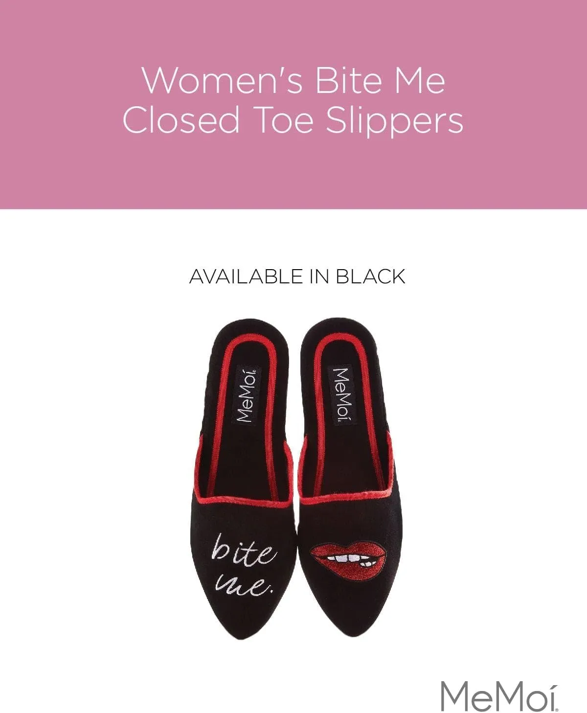 MeMoi Women's Bite Me Closed Toe Slippers