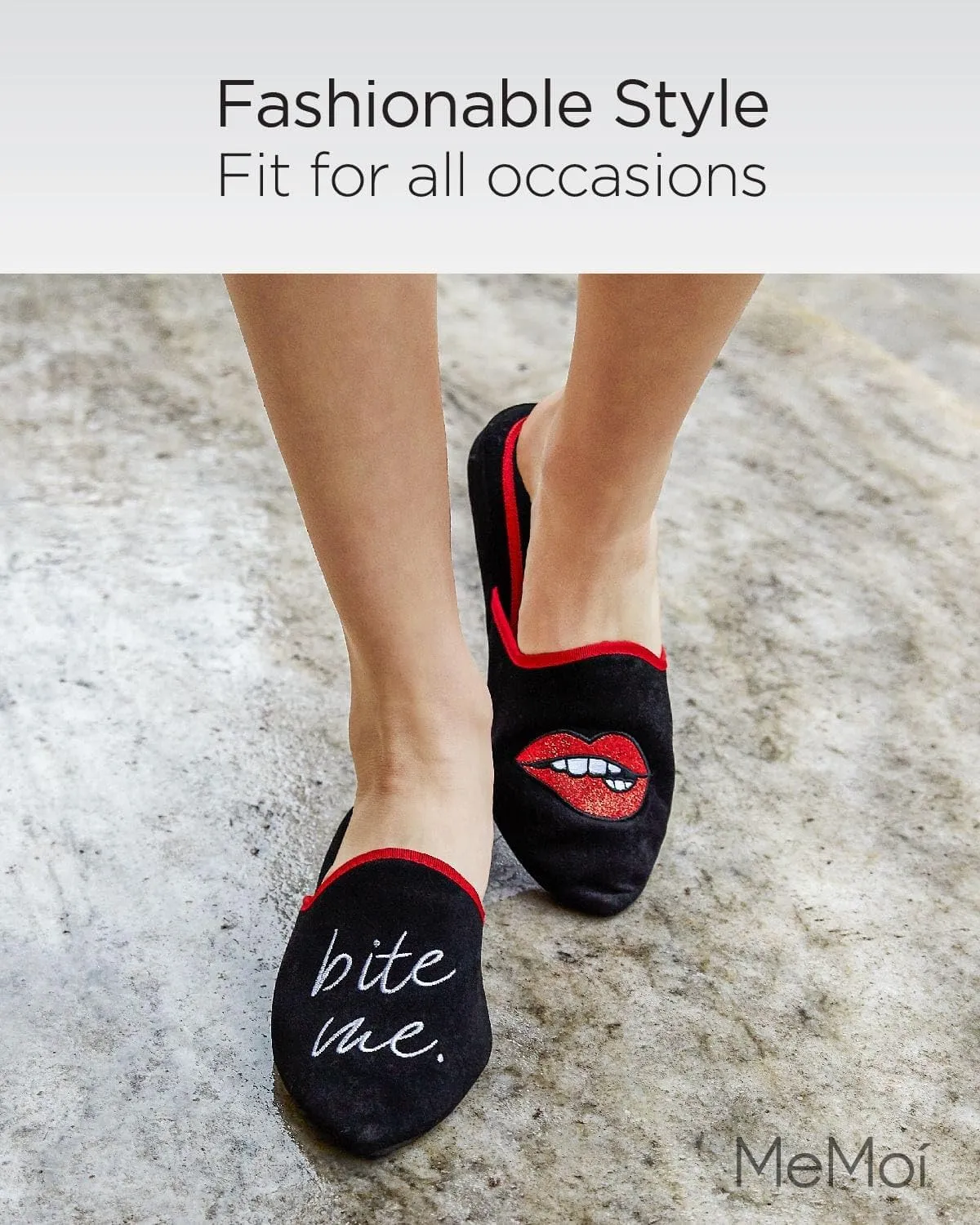 MeMoi Women's Bite Me Closed Toe Slippers