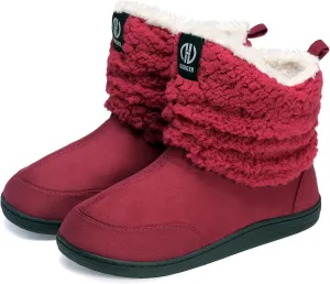 Men Women Slipper Boots Winter Indoor Outdoor Bootie Slippers Plush Fleece Memory Foam House Shoes