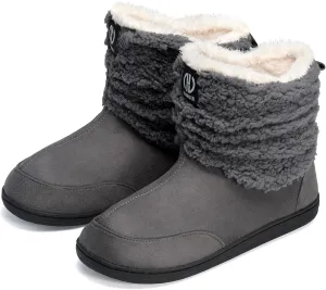 Men Women Slipper Boots Winter Indoor Outdoor Bootie Slippers Plush Fleece Memory Foam House Shoes