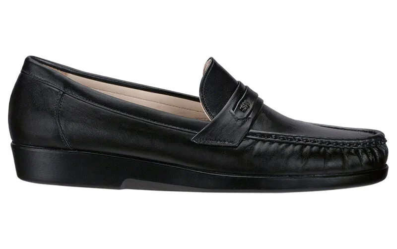 Men's Ace Slip On Loafer in Black Leather