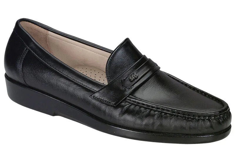 Men's Ace Slip On Loafer in Black Leather