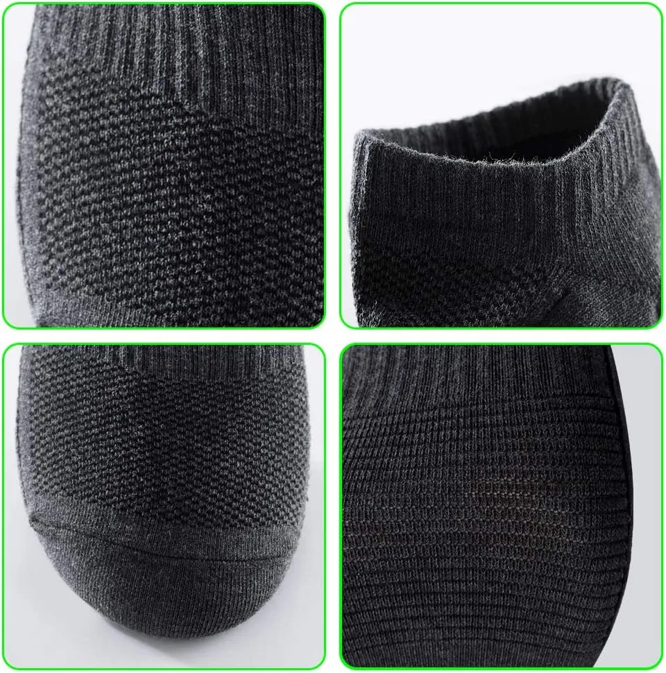Men's Anti Odor Sweat Wick Quick Dry Cotton Casual No Show Short Sports Socks