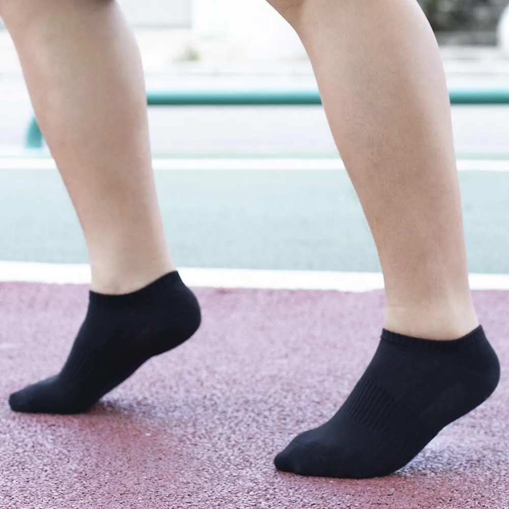 Men's Anti Odor Sweat Wick Quick Dry Cotton Casual No Show Short Sports Socks