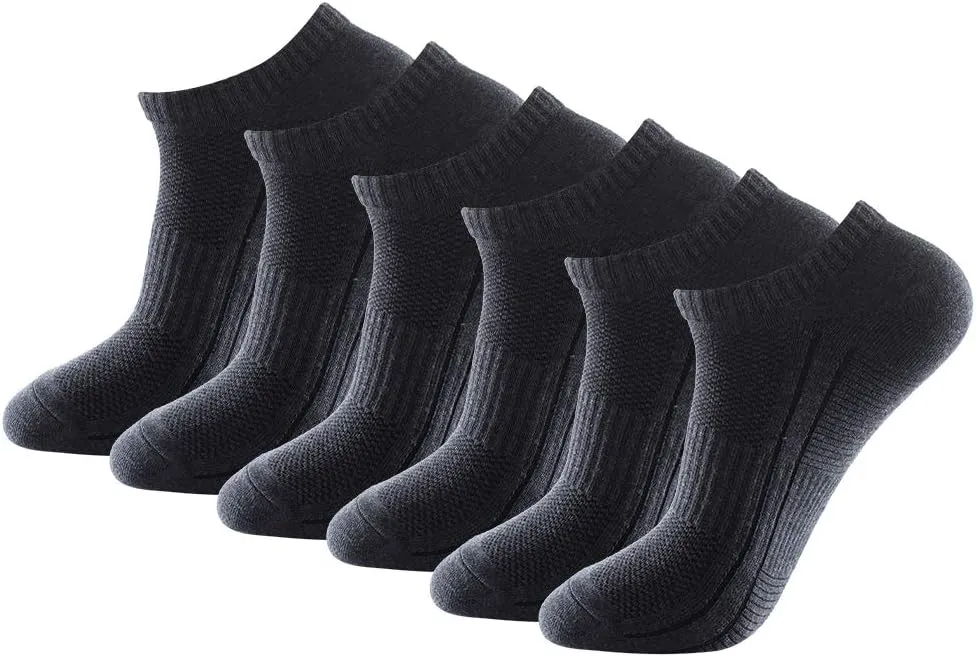Men's Anti Odor Sweat Wick Quick Dry Cotton Casual No Show Short Sports Socks