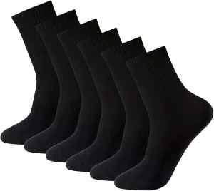 Men's Anti Sweat Odor Resistant Quick Dry Sports Quarter Crew Low Cut Cotton Hiking Running Socks