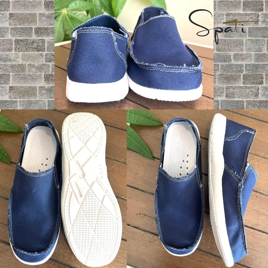 Men's Canvas Linen Slip On Loafer Lightweight Breathable Casual Shoes Orthopedic Travel for Summer Autumn Spring Walking Shoes for Men